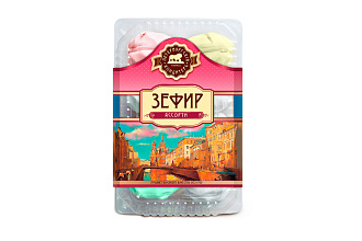Зефир ассорти (ваниль, дыня, клюква, яблоко) 420гр. ФПК