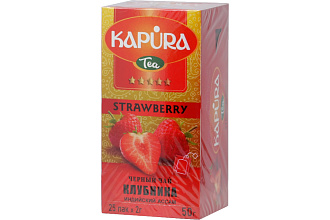 Чай черный Клубника 25пак. KAPURA
