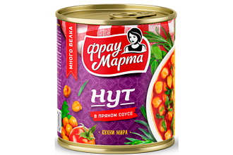 Фрау Марта Нут в пряном соусе 310гр. ТУ ж/б