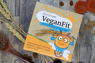 Батончик VeganFit из пророщенной пшеницы с сухофруктами