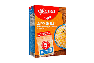Смесь Дружба Рис и Пшено в варочных пакетах 50гр. Увелка