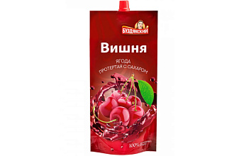 Вишня протертая с сахаром 280 гр Буздякский