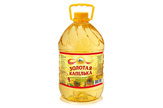Масло Золотая капелька подсолнечное 5л
