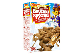 Подушечки Вкусти Хрусти Со сливочной начинкой 250гр РУССКИЙ СНЭК 