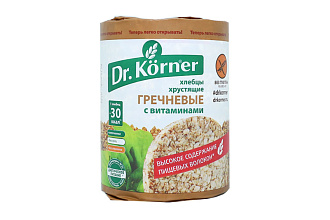 Хлебцы Гречневые с витаминами 100г Dr Korner