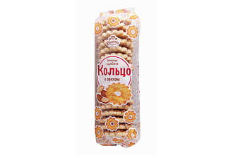 Печенье Кольцо с орехом 225гр. Дымка