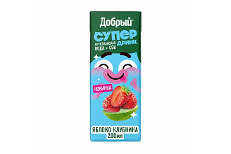Напиток Добрый Яблоко-клубника Active Kid с витамин 0.2