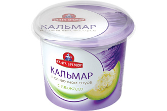Паста Кальмар рубл. в слив. соусе Авокадо 150гр. Бремор